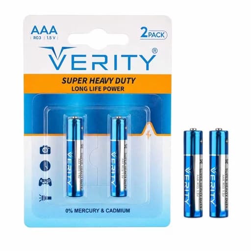 باتری نیم قلم وریتی مدل Super Heavy Duty بسته 2 عددی