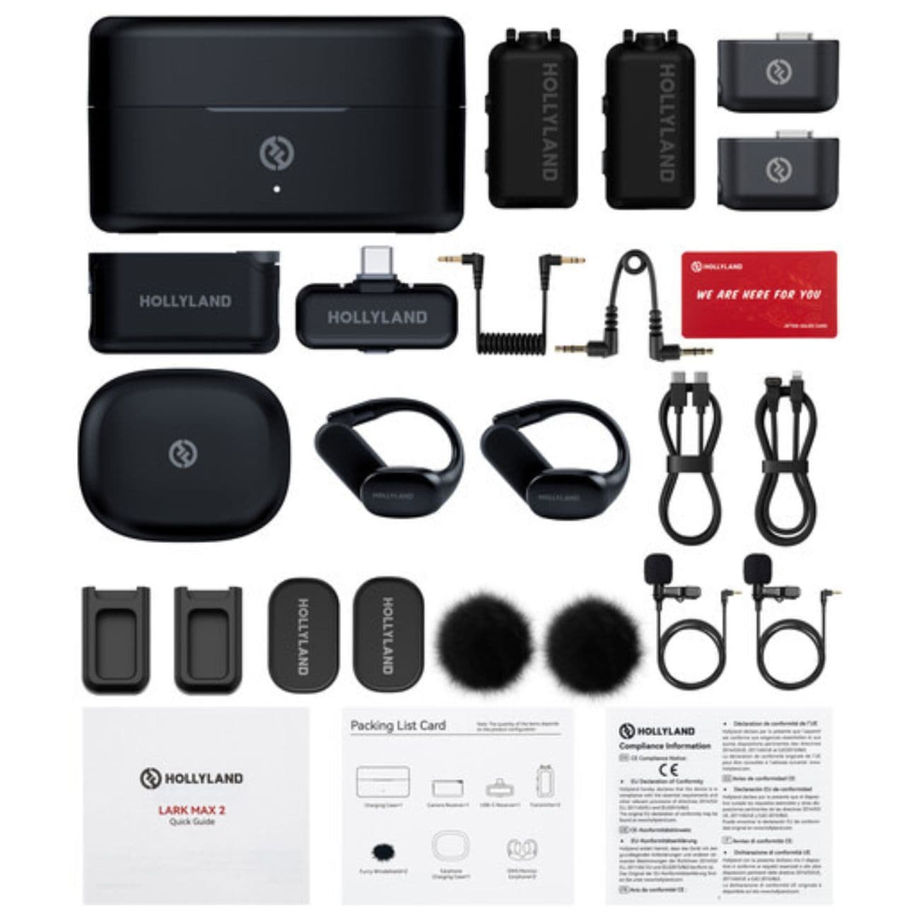 میکروفون یقه ای بی سیم Hollyland LARK MAX 2 Combo 2-Person Wireless Microphone — تصویر ۴