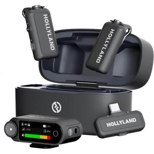 میکروفون یقه ای بی سیم Hollyland LARK MAX 2 Combo 2-Person Wireless Microphone