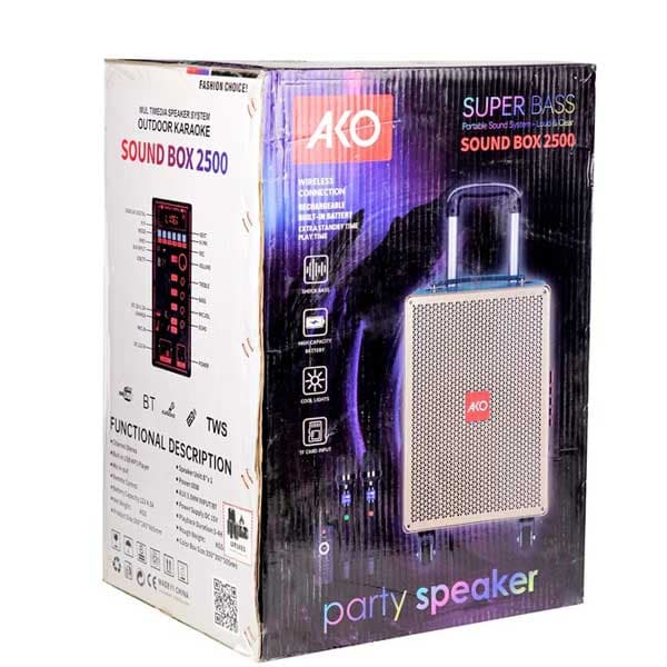 اسپیکر بلوتوثی قابل حمل آکو مدل Sound Box 2500 — تصویر ۴