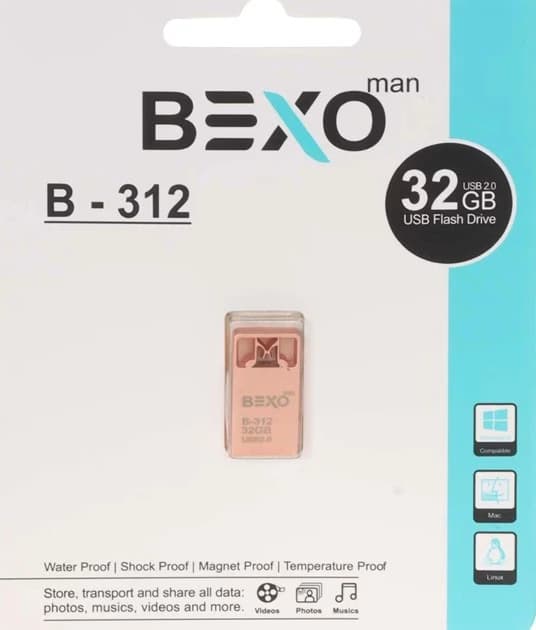 فلش مموری بکسو مدل B312 ظرفیت 32 گیگابایت — تصویر ۲