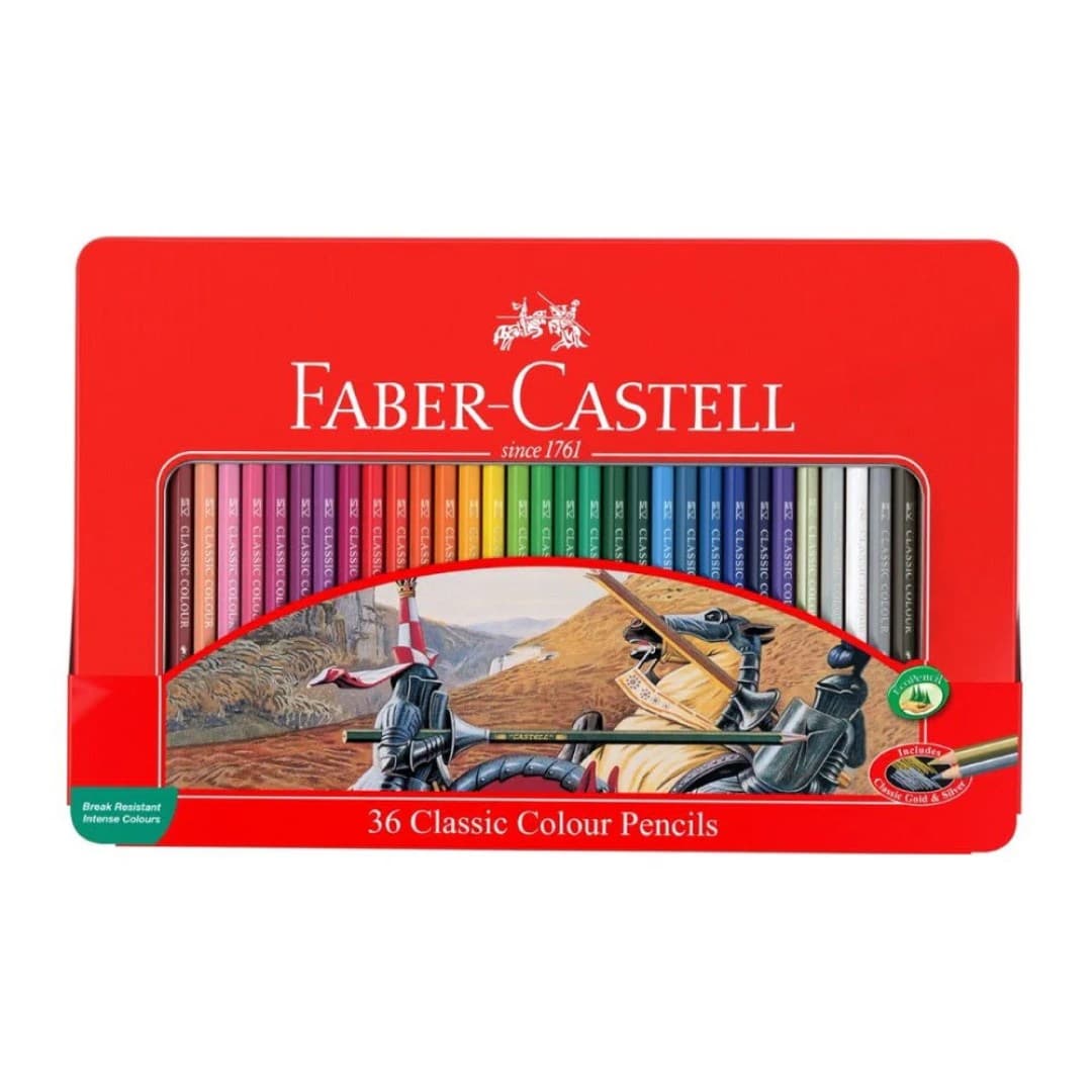 مداد رنگی 36 رنگ فلزی فابر کاستل مدل Classic — تصویر ۷