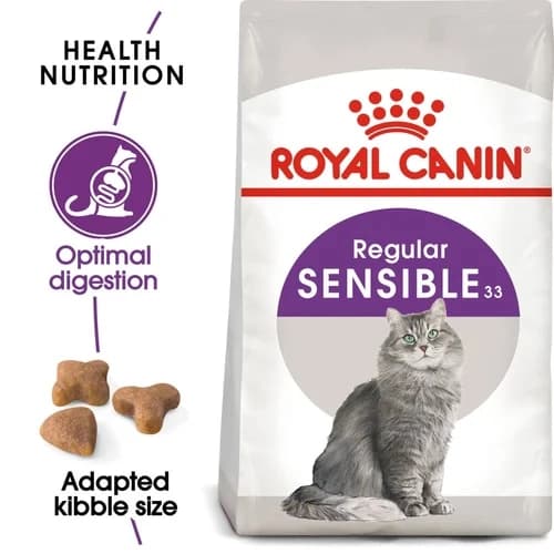 غذای خشک گربه سنسیبل رویال کنین (وزن 2KG) REGULAR SENSIBLE_ROYAL CANIN — تصویر ۱۲