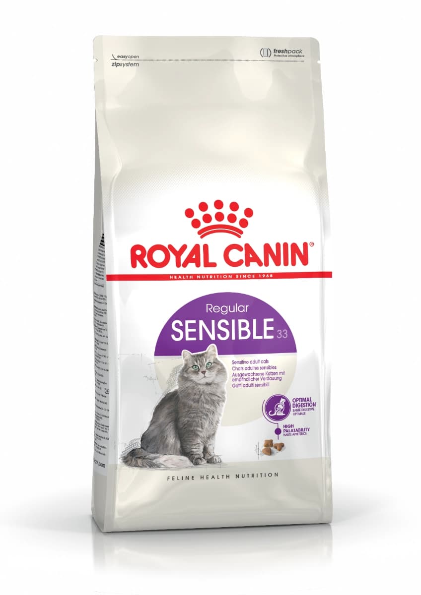 غذای خشک گربه سنسیبل رویال کنین (وزن 2KG) REGULAR SENSIBLE_ROYAL CANIN — تصویر ۹