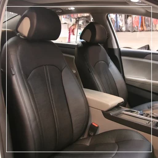 روکش صندلی هیوندای سوناتا Hyundai LF مدل نوار وسط برند R-1495) ECCCO)