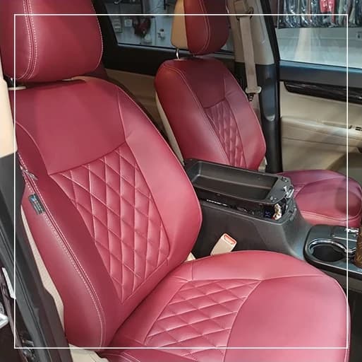 روکش صندلی هیوندای سانتافه Hyundai مدل لمسه لوزی برند R-1477) ECCCO)