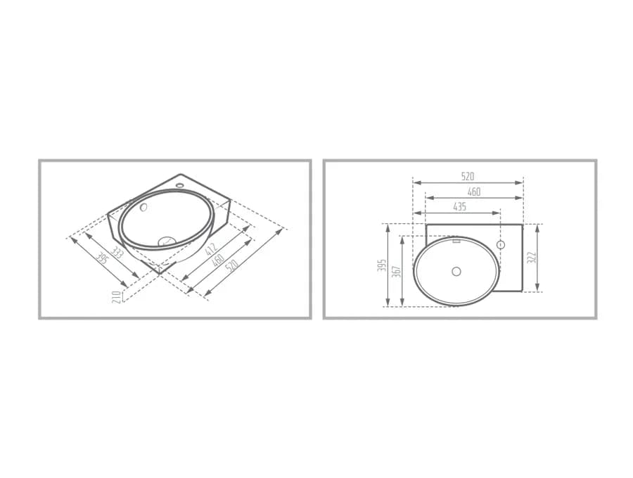روشویی رو کابینتی مروارید مدل پارمیدا — تصویر ۹