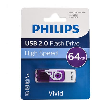 فلش مموری فیلیپس مدل Vivid-FM64FD05P USB 2.0 ظرفیت 64 گیگابایت — تصویر ۵
