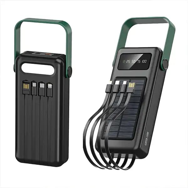 پاوربانک گرین لاین مدل Solar max با ظرفیت 30000 میلی آمپر بر ساعت — تصویر ۳