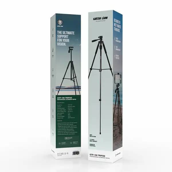 سه پایه حرفه ای آلومینیومی گرین لاین مدل GTP-150 — تصویر ۷
