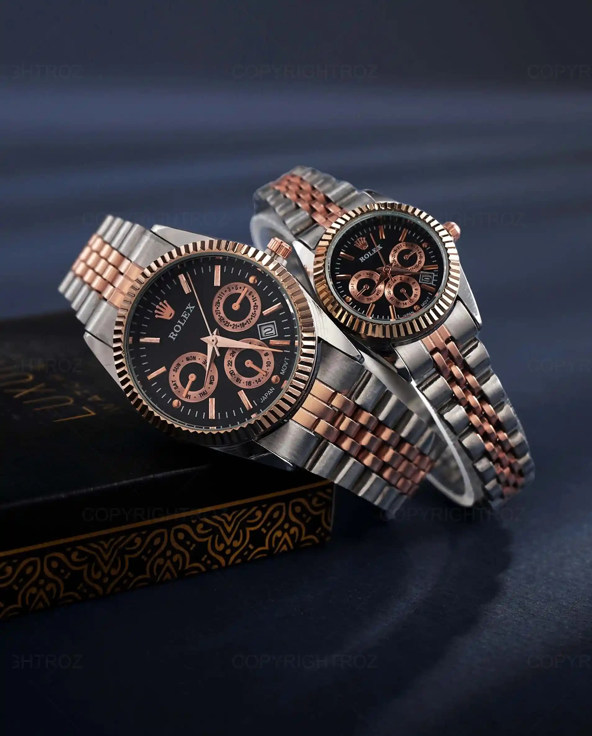 ست ساعت مچی مردانه و زنانه رولکس ROLEX مدل 1186 — تصویر ۱۰