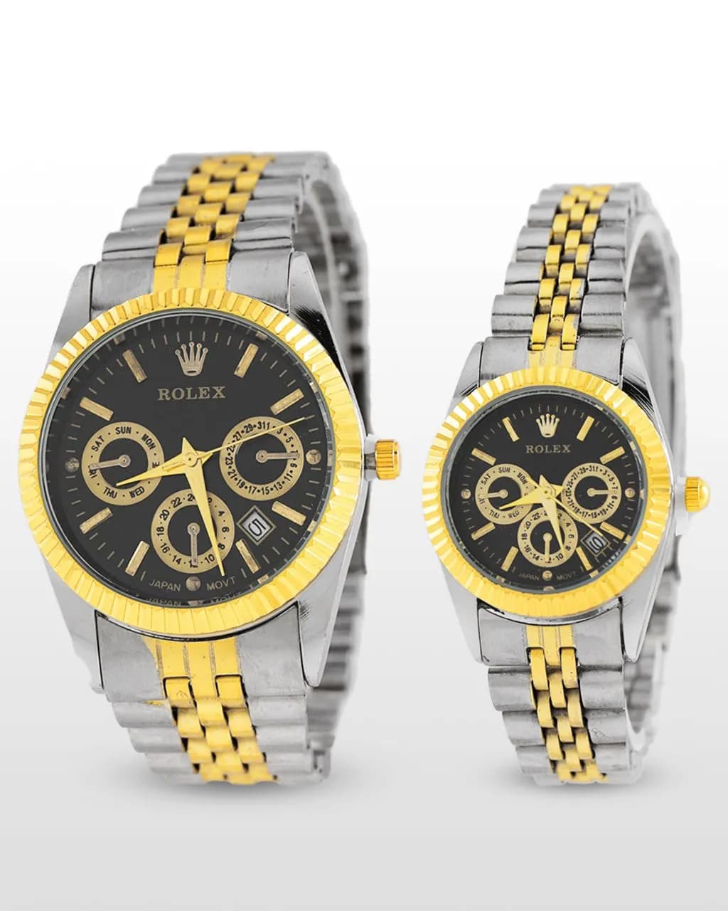ست ساعت مچی مردانه و زنانه رولکس ROLEX مدل 1090