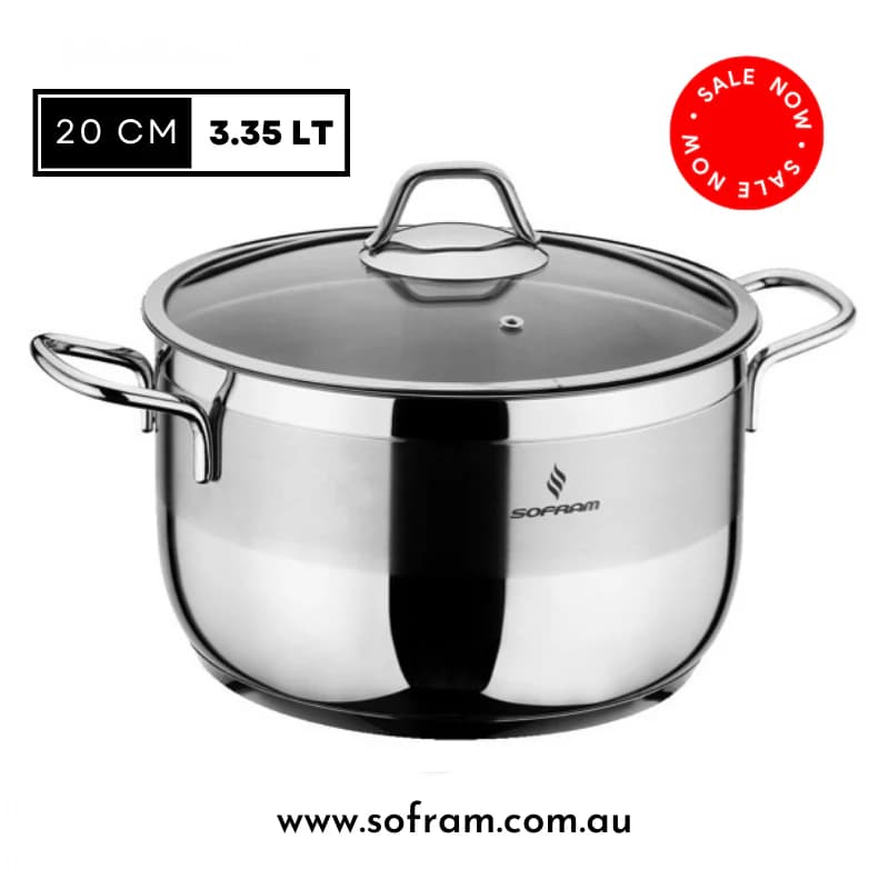 قابلمه استیل سفرام مدل سافت سایز 20