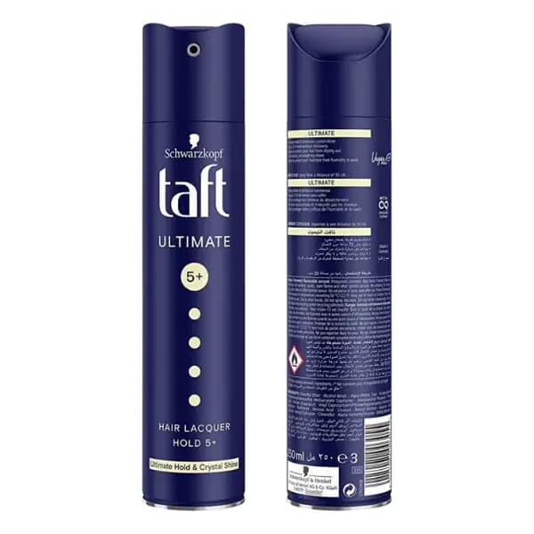اسپری حالت دهنده موی تافت taft شماره 5+ حجم 250 میل — تصویر ۸