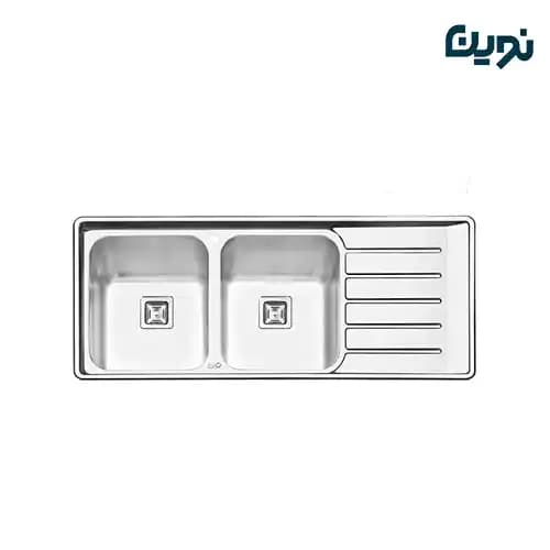 سینک ظرفشویی ایلیا استیل کد 2060 — تصویر ۲