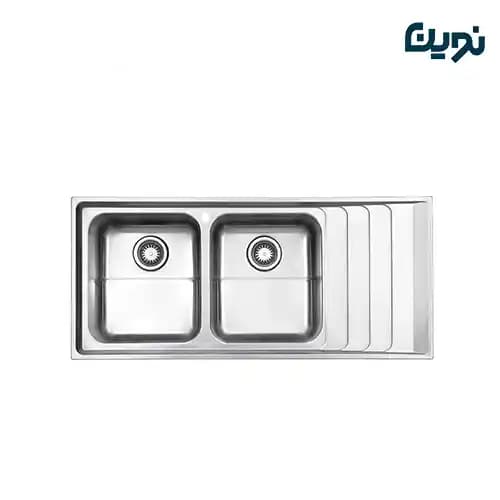 سینک ظرفشویی استیل البرز کد 734/52