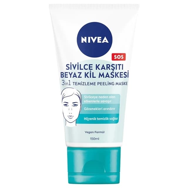 ماسک صورت 3 کاره نیوآ حاوی خاک رس سفید حجم 150 میل NIVEA — تصویر ۱۰