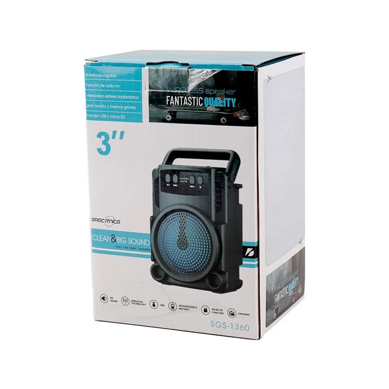 اسپیکر بلوتوثی قابل حمل گریت نایس مدل GTS-1360 — تصویر ۵