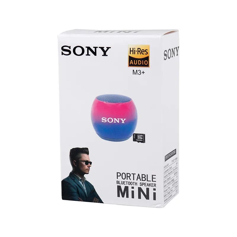 اسپیکر بلوتوثی قابل حمل سونی مدل Mini M3 Plus – بنفش — تصویر ۹