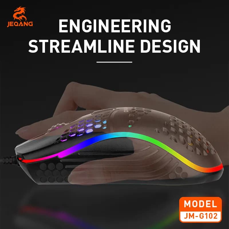 ماوس گیمینگ سیم دار جکنگ مدل Jeqang JM-G102 — تصویر ۵