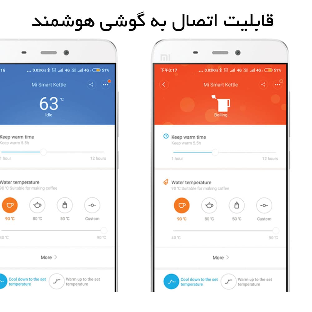 کتری برقی هوشمند Mi Smart Kettle Pro شیائومی — تصویر ۴