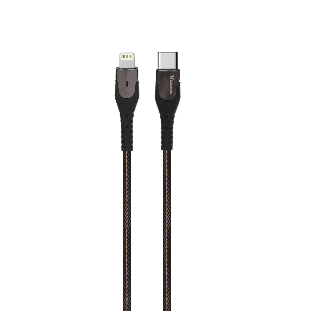 کابل شارژ پاوربانکی PD تایپ سی به لایتنینگ کوکلاسیک مدل Q-44 به طول 0.3 متر