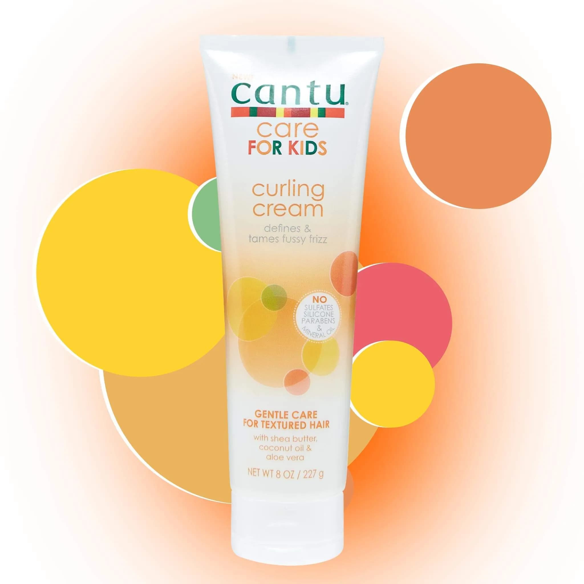 کرم موی بعد حمام کودکان کنتو Cantu مناسب مو های فر مدل Curling Cream حجم 227 میل — تصویر ۵