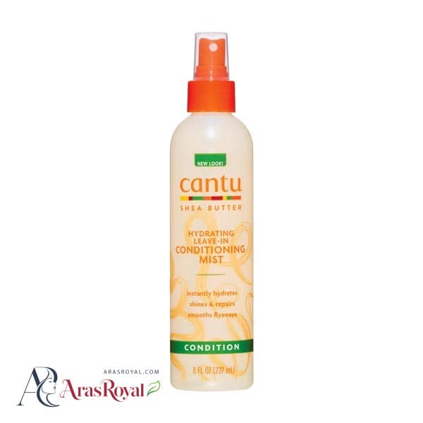اسپری آبرسان مو های فر کنتو Cantu حاوی شی باتر مدل Leave-In حجم 237 میل — تصویر ۲