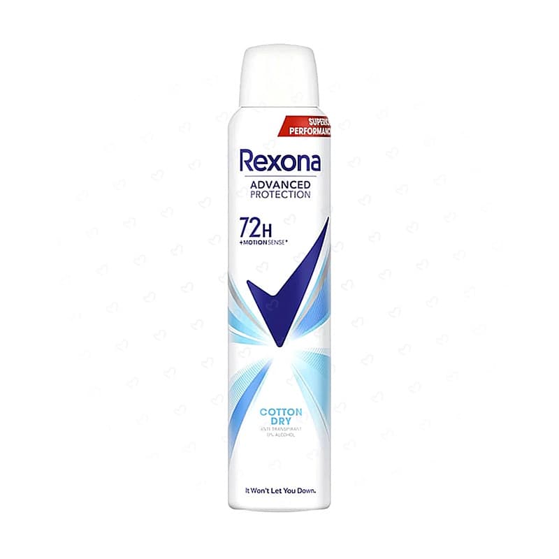 اسپری ضد تعریق زنانه رکسونا مدل COTTON DRY 72H حجم 200mL