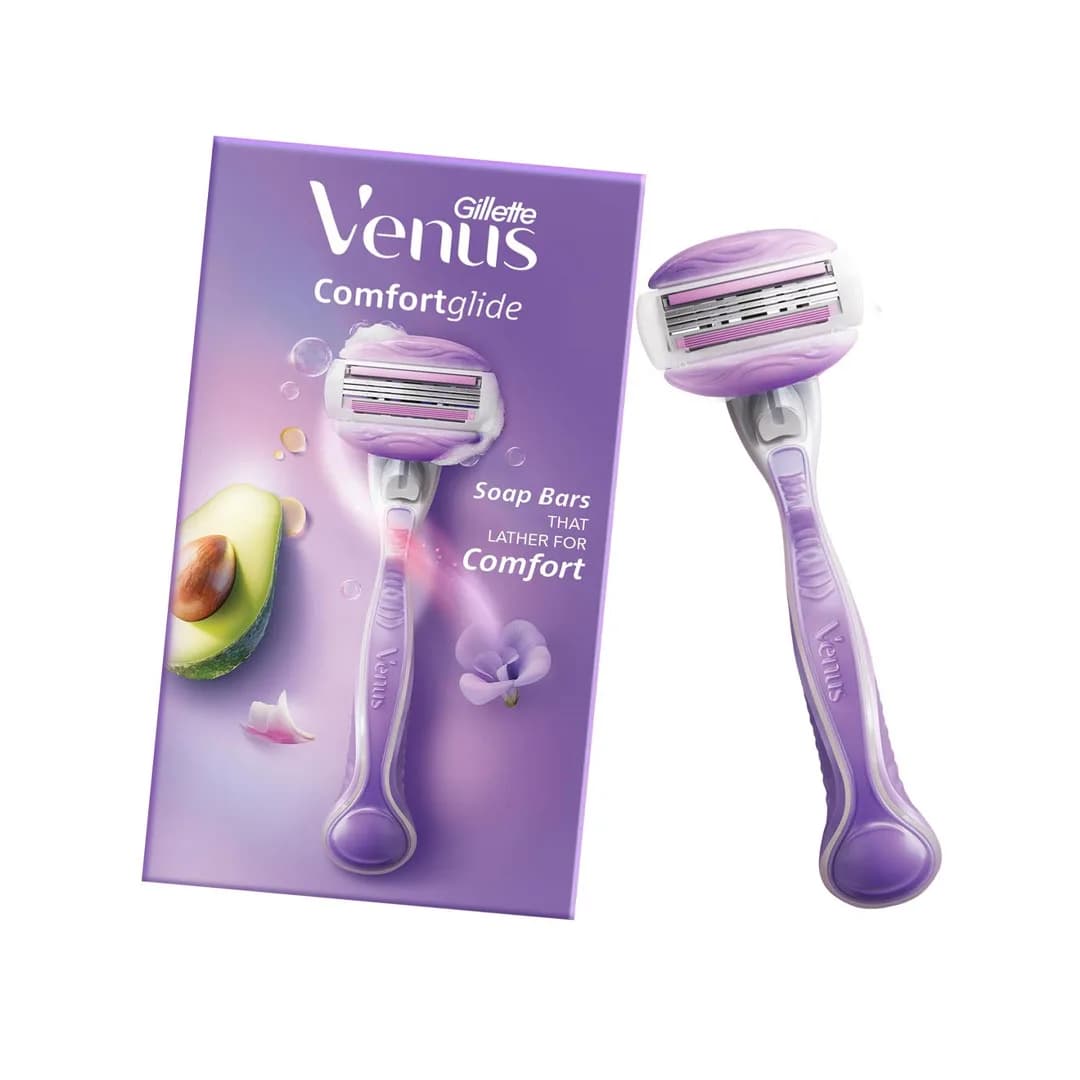 ست دسته، یدک و ژیلت زنانه ونوس Venus Comfrtglide سه لبه — تصویر ۳