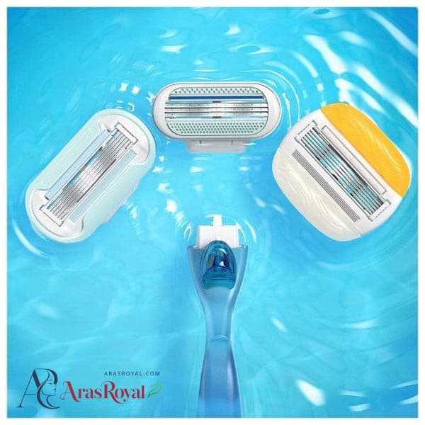 خودتراش زنانه ونوس Gillette Venus مدل Colors سه لبه بسته 6 عددی — تصویر ۴