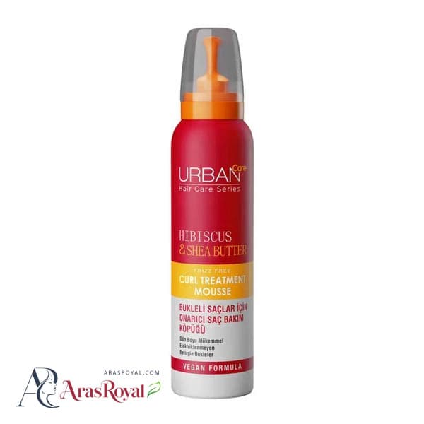 موس مو موهای فر اوربن کر Urban Care عصاره گل ختمی و شی باتر حجم 150 میل