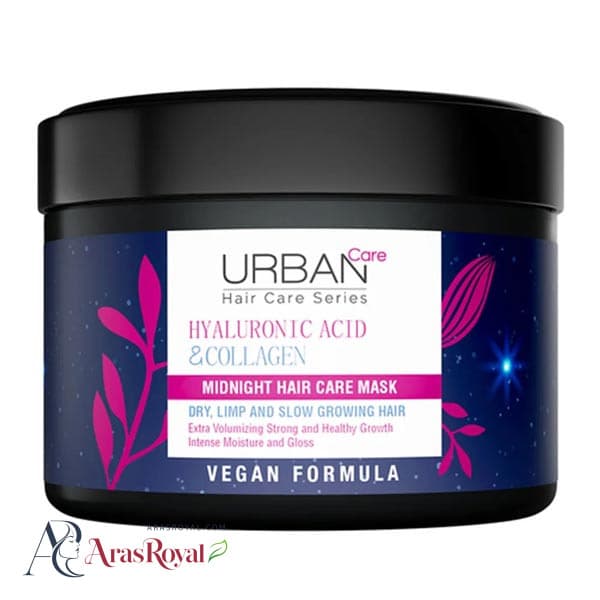 ماسک مو آبرسان کاسه ای اوربن کر Urban Care حاوی هیالورونیک اسید و کلاژن حجم 230 میل — تصویر ۲