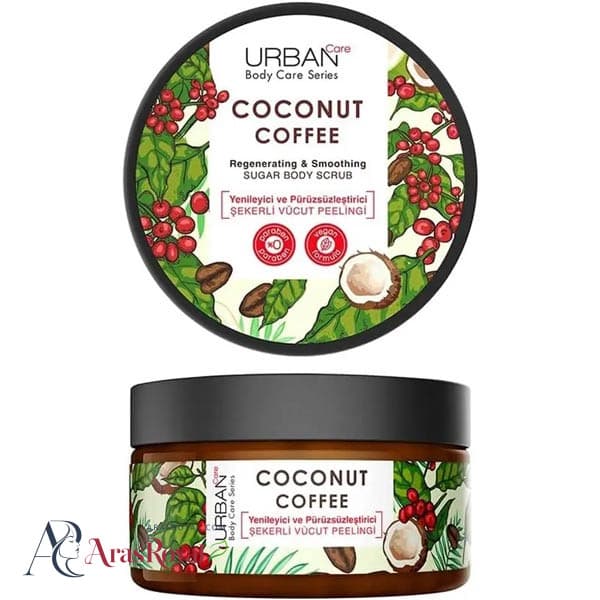 اسکراب بدن لایه بردار پوست اوربن کر Urban Care حاوی روغن نارگیل و قهوه حجم 200 میل — تصویر ۲