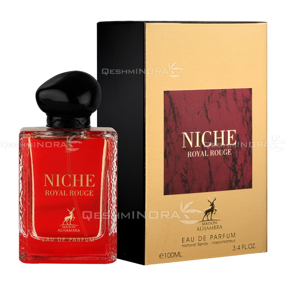 ادکلن نیچه رویال رژ الحمبرا Alhambra Niche Royal Rouge (آرمانی پرایو رژ مالاچیت armani prive rouge malachite) — تصویر ۵