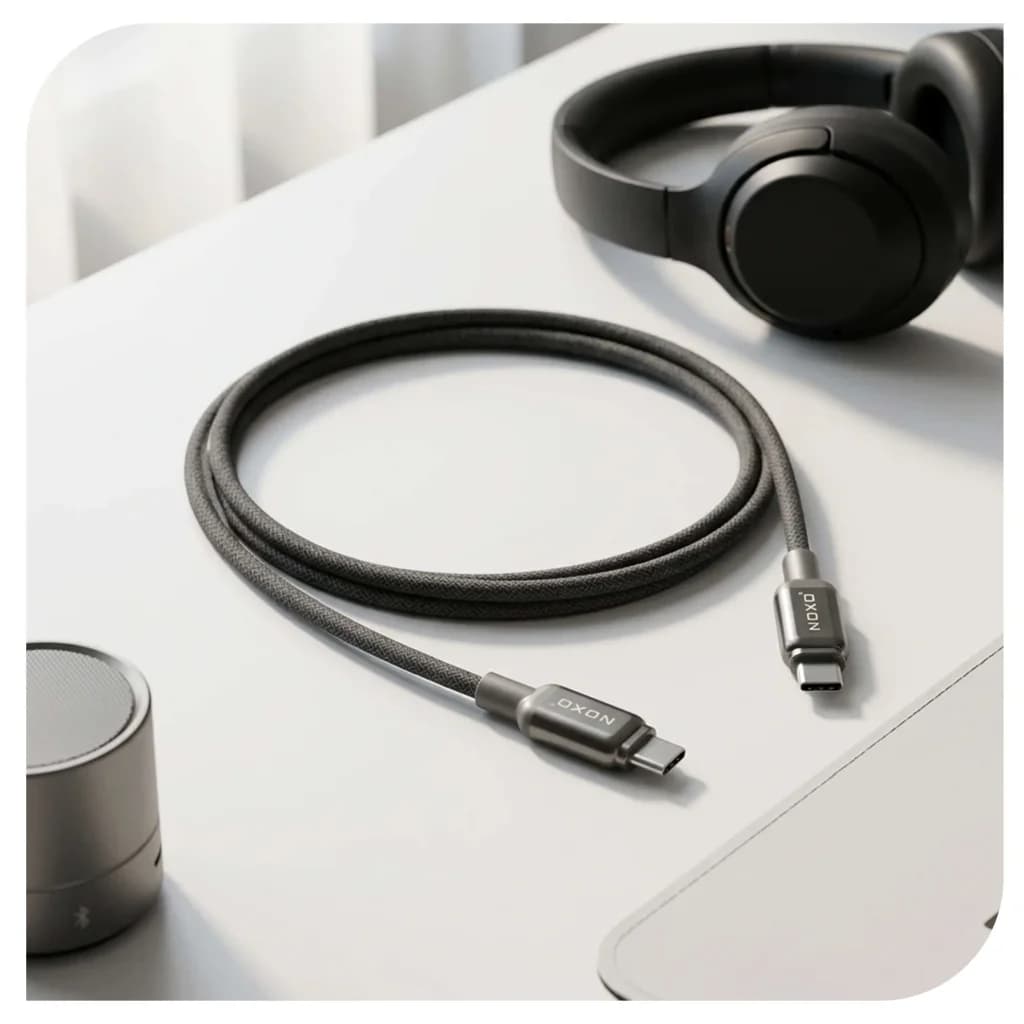 کابل تبدیل Type-C به Type-C نوکسو مدل CN-10 طول 1.2 متر — تصویر ۴
