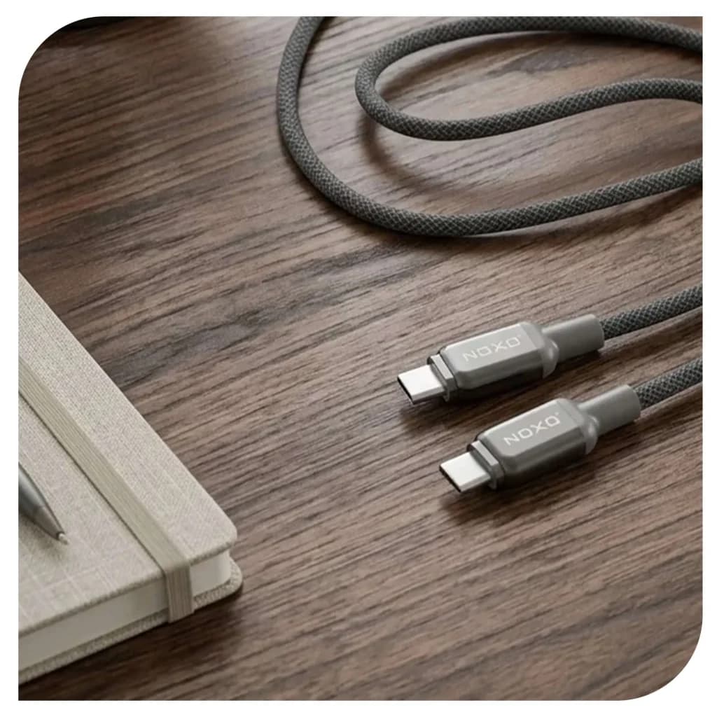 کابل تبدیل Type-C به Type-C نوکسو مدل CN-10 طول 1.2 متر — تصویر ۸