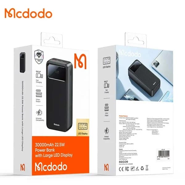 پاوربانک مک دودو مدل MC-4240 ظرفیت 30000 میلی آمپر ساعت — تصویر ۶
