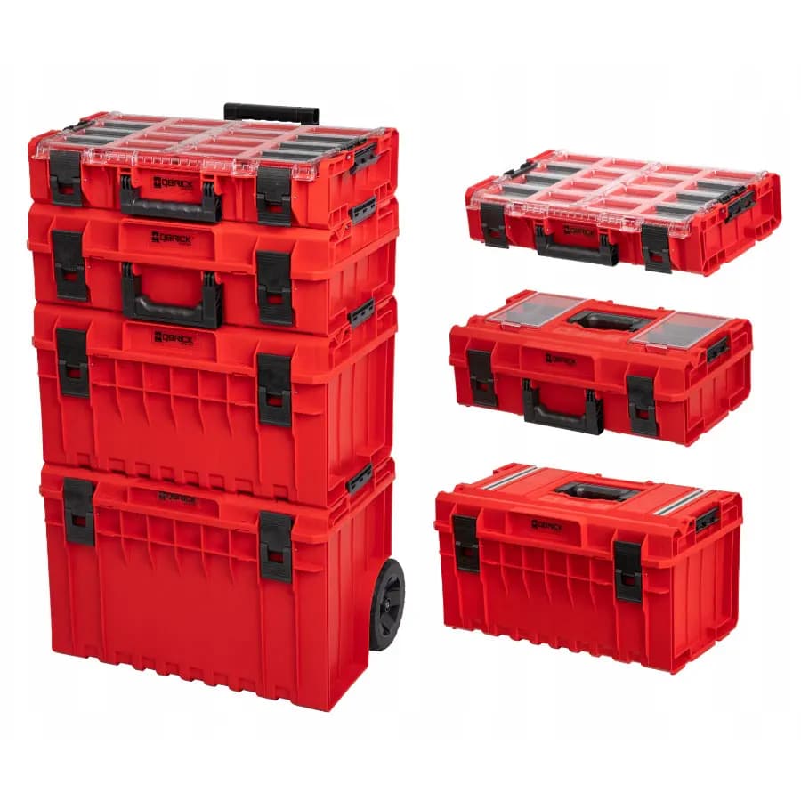 جعبه ابزار QBRICK SYSTEM ONE ULTRA HD RED 4 RED SET مدل Q5901238256229 کیوبریک - ابزاریگانه