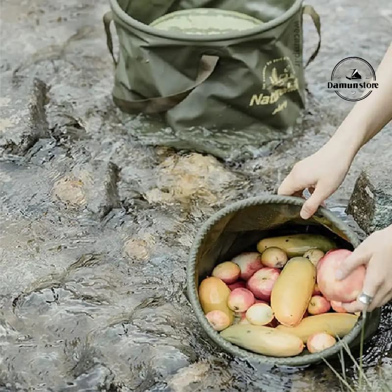 سطل آب تاشو نیچرهایک 20 لیتری مدل NH20SJ040 — تصویر ۴