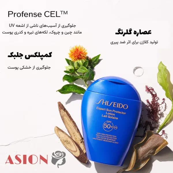 لوسیون ضد آفتاب صورت و بدن SPF50+ شیسیدو — تصویر ۷
