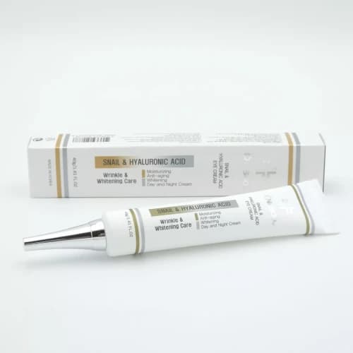 کرم دور چشم ضد چروک و روشن کننده حلزون چاسکو مدل Snail & Hyaluronic acid — تصویر ۳