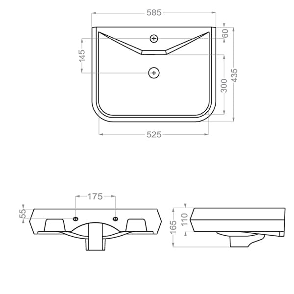 ست روشویی کابینتی گراویتی 60 — تصویر ۶