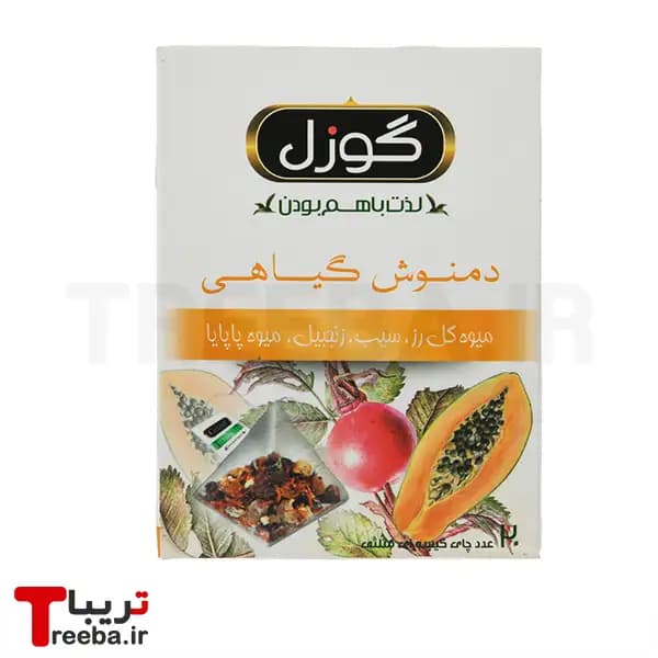 دمنوش مثلثی زرد 20 عددی گوزل — تصویر ۲
