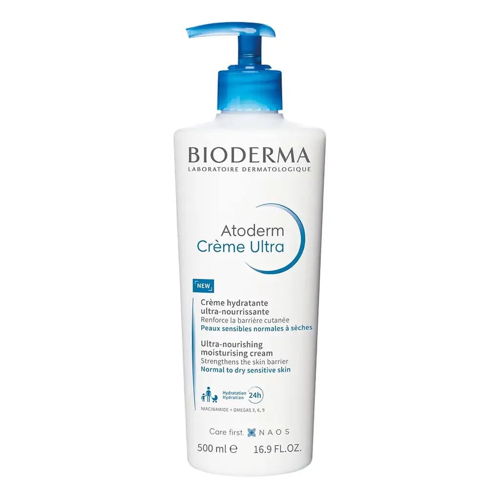کرم مرطوب کننده صورت و بدن اتودرم بایودرما BIODERMA 500ML — تصویر ۴