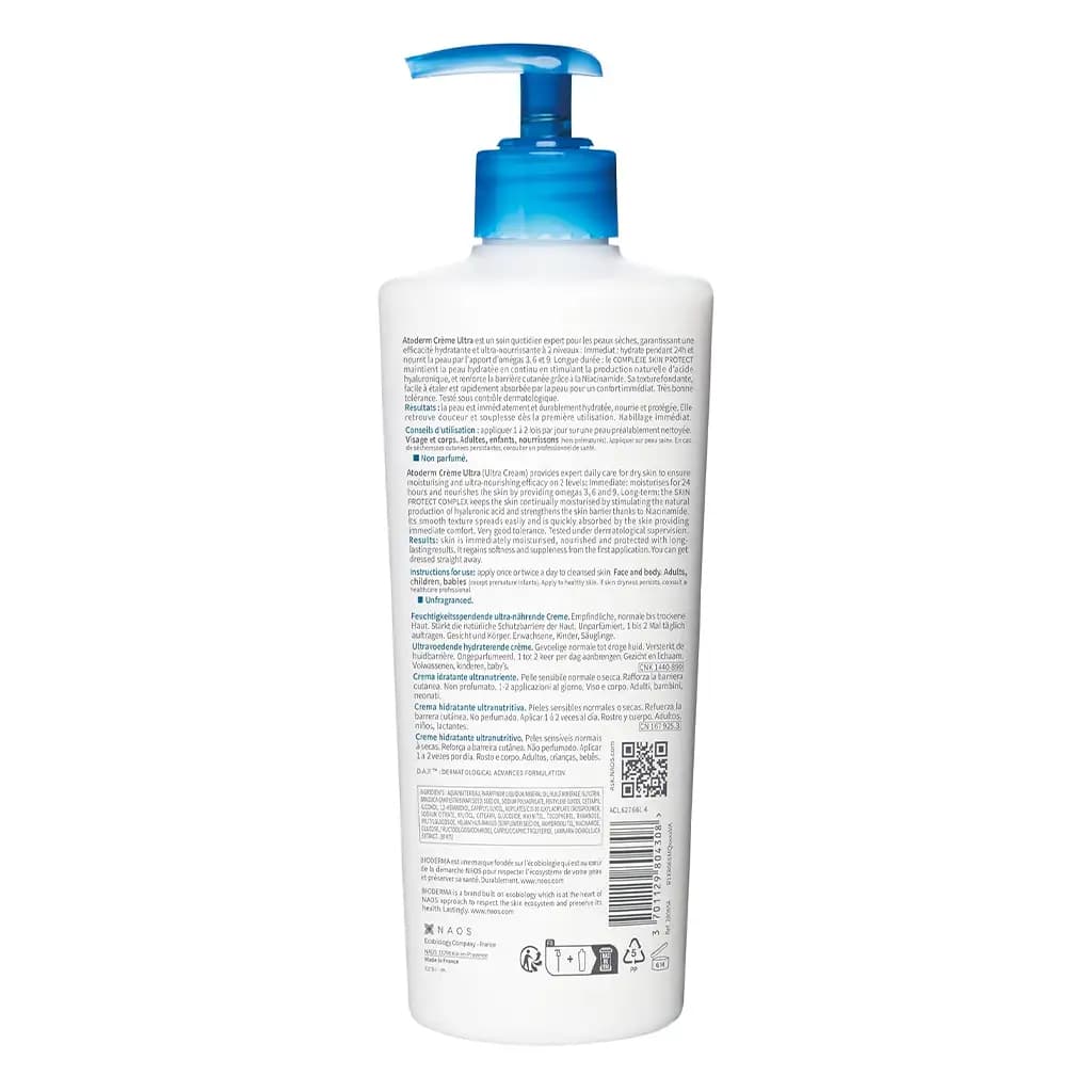کرم مرطوب کننده صورت و بدن اتودرم بایودرما BIODERMA 500ML — تصویر ۶