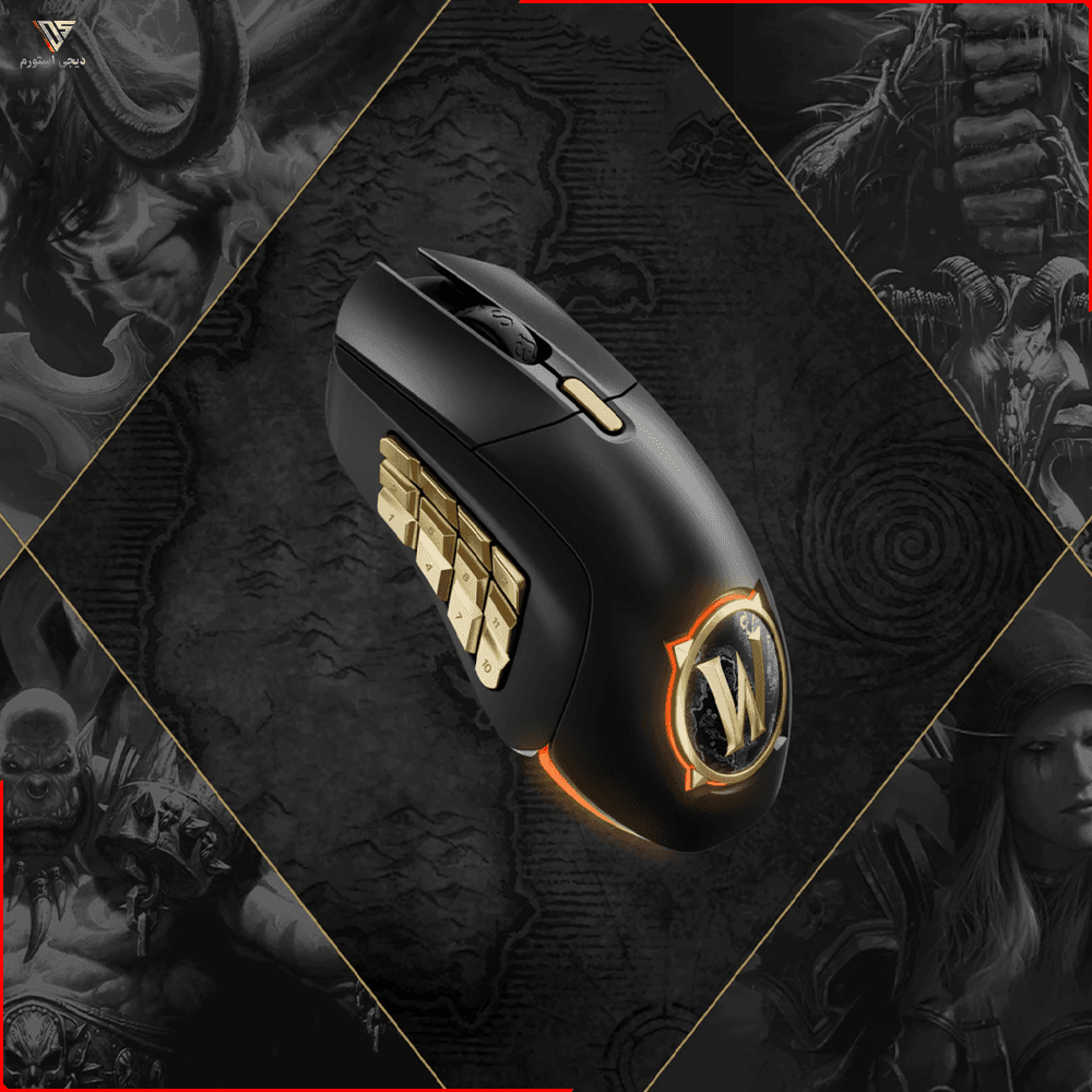 موس SteelSeries Aerox 9 Wireless World of Warcraft Edition — تصویر ۲