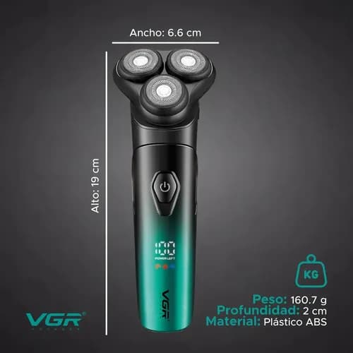 ماشین اصلاح سه تیغ وی جی آر VGR V-391 — تصویر ۸