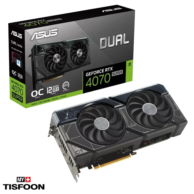 کارت گرافیک ایسوس مدل Dual GeForce RTX 4070 SUPER OC Edition 12GB