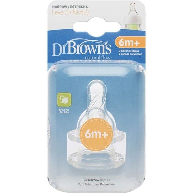 سر شیشه دو عددی دهانه باریک دکتر براونز در سایز 3m سه ماه Dr Brown’s — تصویر ۵